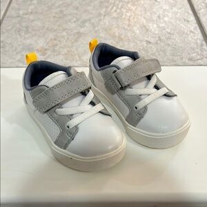 Kids White and Grey Sneakers
